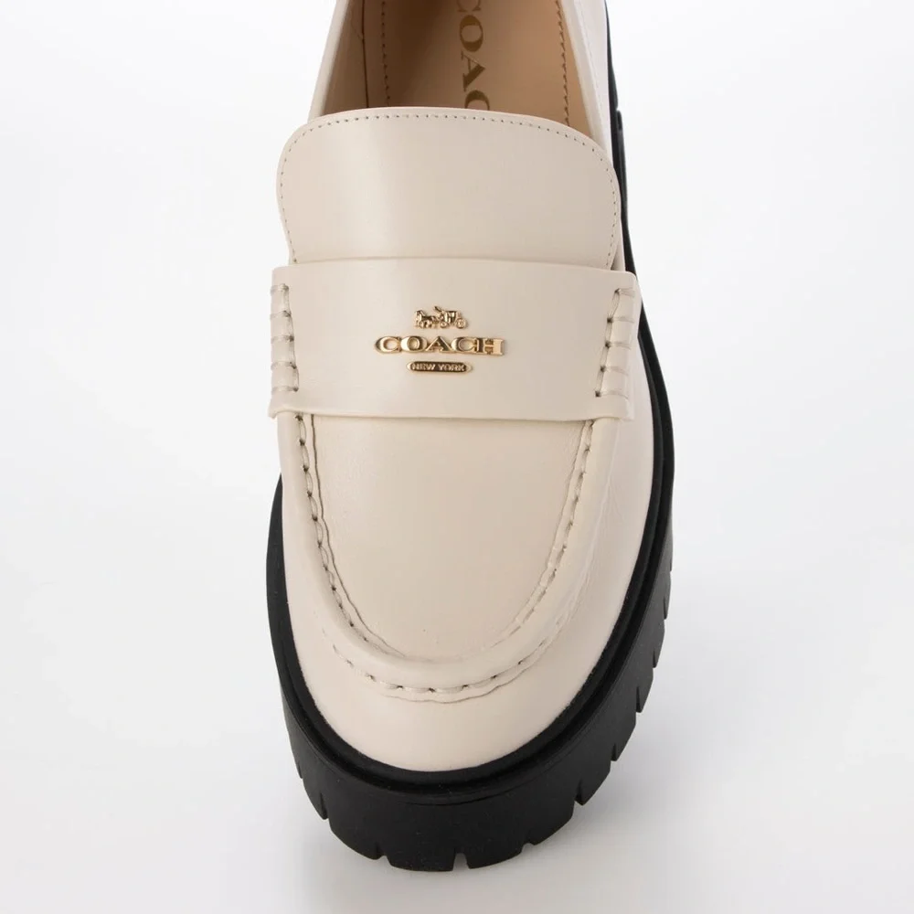 COACH RUTHIE LTHR LOAFER Lucy leather Loafer Shoes - Picture 6 of 8
